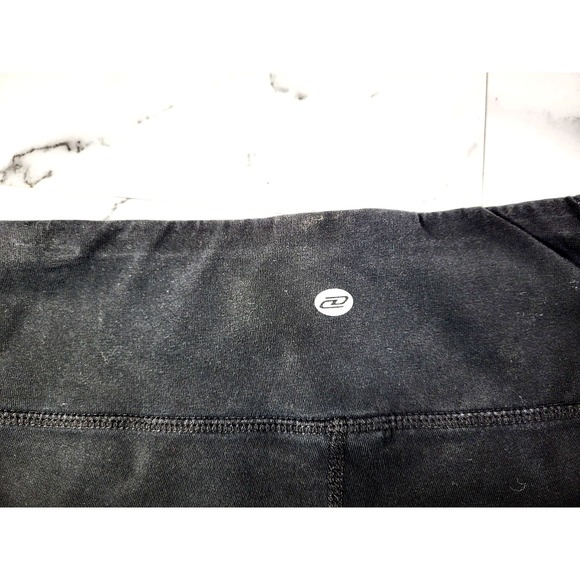 DKNY Sport Black Legging Pant Logo Leg Wide Waistband Size Small Lounge Y2K - Picture 8 of 9